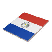 Vlag van Paraguay Tegeltje (Zijkant)