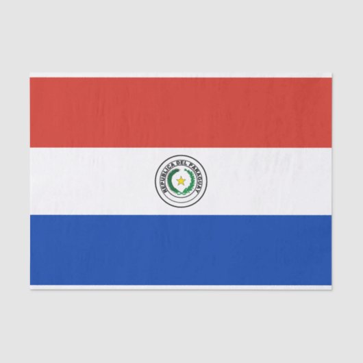 Vlag van Paraguay Tissuepapier (Voorkant)
