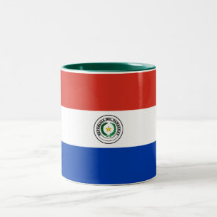 Vlag van Paraguay Tweekleurige Koffiemok
