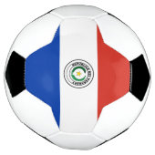 Vlag van Paraguay Voetbal (Gedraaid)