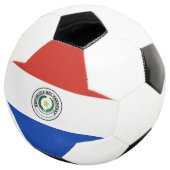 Vlag van Paraguay Voetbal (Drie kwart)