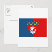 vlag van Parijs Briefkaart (Voorkant / Achterkant)