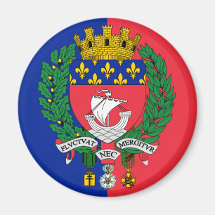 Vlag van Parijs, France Magnet