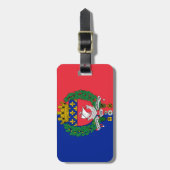 Vlag van Parijs, Frankrijk Bagagelabel (Voorkant verticaal)