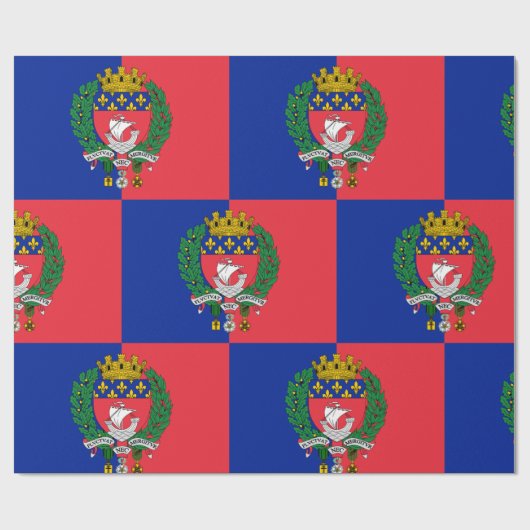 Vlag van Parijs, Frankrijk Cadeaupapier (Vlak)