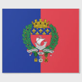 Vlag van Parijs (Frankrijk) Cadeaupapier (Vlak)