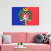 Vlag van Parijs (Frankrijk) Canvas Afdruk (Insitu (Woonkamer))