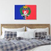Vlag van Parijs (Frankrijk) Canvas Afdruk (Insitu (Slaapkamer))