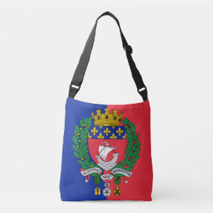 Vlag van Parijs, Frankrijk Crossbody Tas