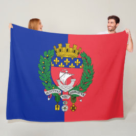 Vlag van Parijs (Frankrijk) Fleece Deken