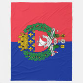 Vlag van Parijs (Frankrijk) Fleece Deken (Voorkant)