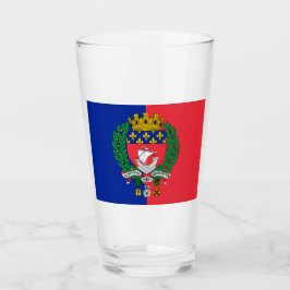 Vlag van Parijs (Frankrijk) Glas