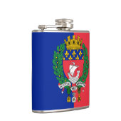 Vlag van Parijs, Frankrijk Heupfles (Rechts)