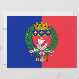 Vlag van Parijs (Frankrijk) Kaart