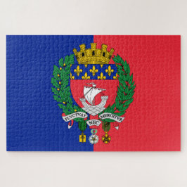 Vlag van Parijs (Frankrijk) Legpuzzel