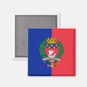 Vlag van Parijs (Frankrijk) Magneet (Voorkant / Achterkant)