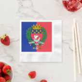 Vlag van Parijs, Frankrijk Napkins Servet (Insitu)