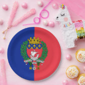 Vlag van Parijs (Frankrijk) Papieren Bordje (Feest)