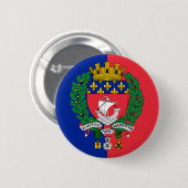 Vlag van Parijs, Frankrijk Ronde Button 5,7 Cm (Voorkant /achterkant)
