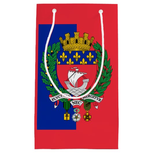 Vlag van Parijs, Frankrijk Small Gift Bag Klein Cadeauzakje (Voorkant)