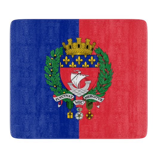 Vlag van Parijs (Frankrijk) Snijplank (Voorkant)