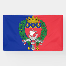 Vlag van Parijs (Frankrijk) Spandoek