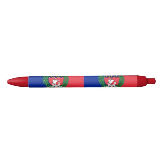Vlag van Parijs, Frankrijk Zwarte Inkt Pen (Voorkant)