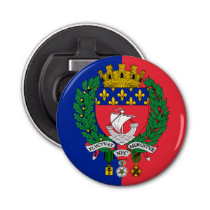 Vlag van Parijs, Franse bottelopener Button Flesopener