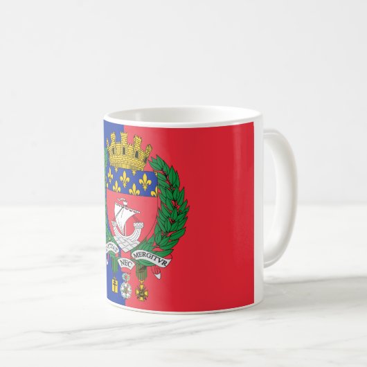 Vlag van Parijs, Franse Mok koffie (Voorkant rechts)