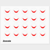 Vlag van Pasen Ronde Sticker (Vel)