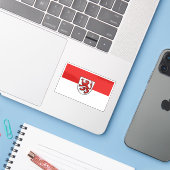 Vlag van Passau, Duitsland Sticker (Laptop met iPhone)