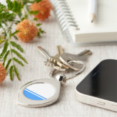 Vlag van Patriotic Altai Sleutelhanger (Zijkant)