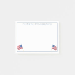 Vlag van Patriottisch Rood Wit en Blauw VSA Post-it® Notes