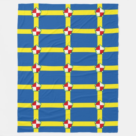Vlag van Pembrokeshire Fleece Blanket Deken (Voorkant)