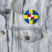 Vlag van Pembrokeshire Pinback-Button Ronde Button 5,7 Cm (In situ)