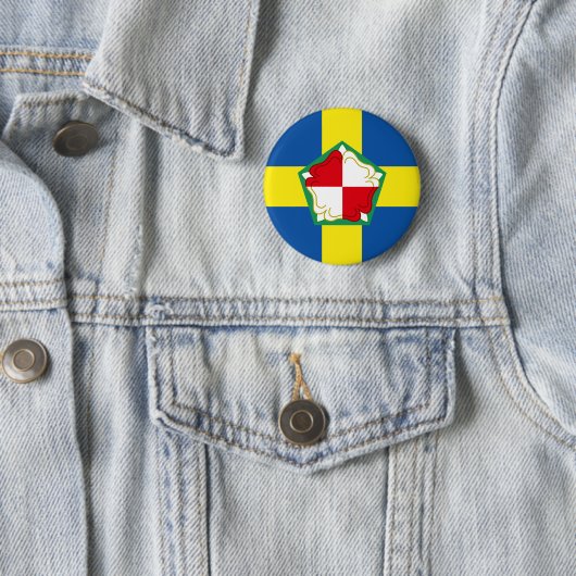 Vlag van Pembrokeshire Pinback-Button Ronde Button 5,7 Cm (In situ)