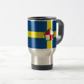 Vlag van Pembrokeshire Travel Mug Reisbeker (Voorkant rechts)