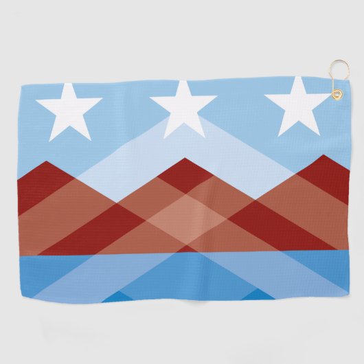 Vlag van Peoria, Arizona Golfhanddoek (Horizontaal)