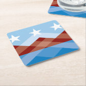 Vlag van Peoria, Arizona Kartonnen Onderzetters (Schuin)