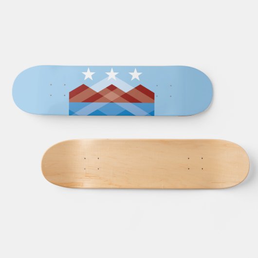 Vlag van Peoria, Arizona Persoonlijk Skateboard (Horizontaal)