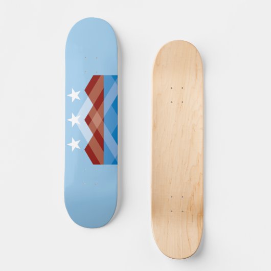 Vlag van Peoria, Arizona Persoonlijk Skateboard (Voorkant)