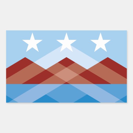 Vlag van Peoria, Arizona Rechthoekige Sticker (Voorkant)