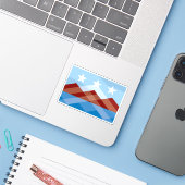 Vlag van Peoria, Arizona Sticker (Laptop met iPhone)