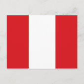 Vlag van Peru Briefkaart (Voorkant)