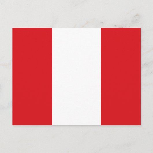 Vlag van Peru Briefkaart (Voorkant)