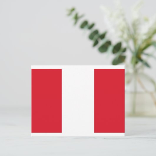 Vlag van Peru Briefkaart (Staand voorkant)