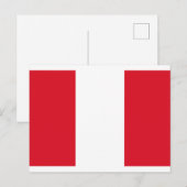 Vlag van Peru Briefkaart (Voorkant / Achterkant)