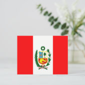 Vlag van Peru Briefkaart (Staand voorkant)
