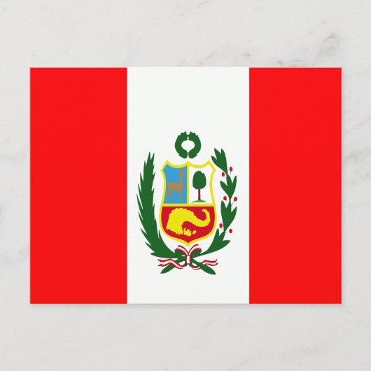Vlag van Peru Briefkaart (Voorkant)
