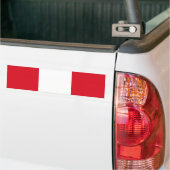 Vlag van Peru Bumpersticker (Op Truck)